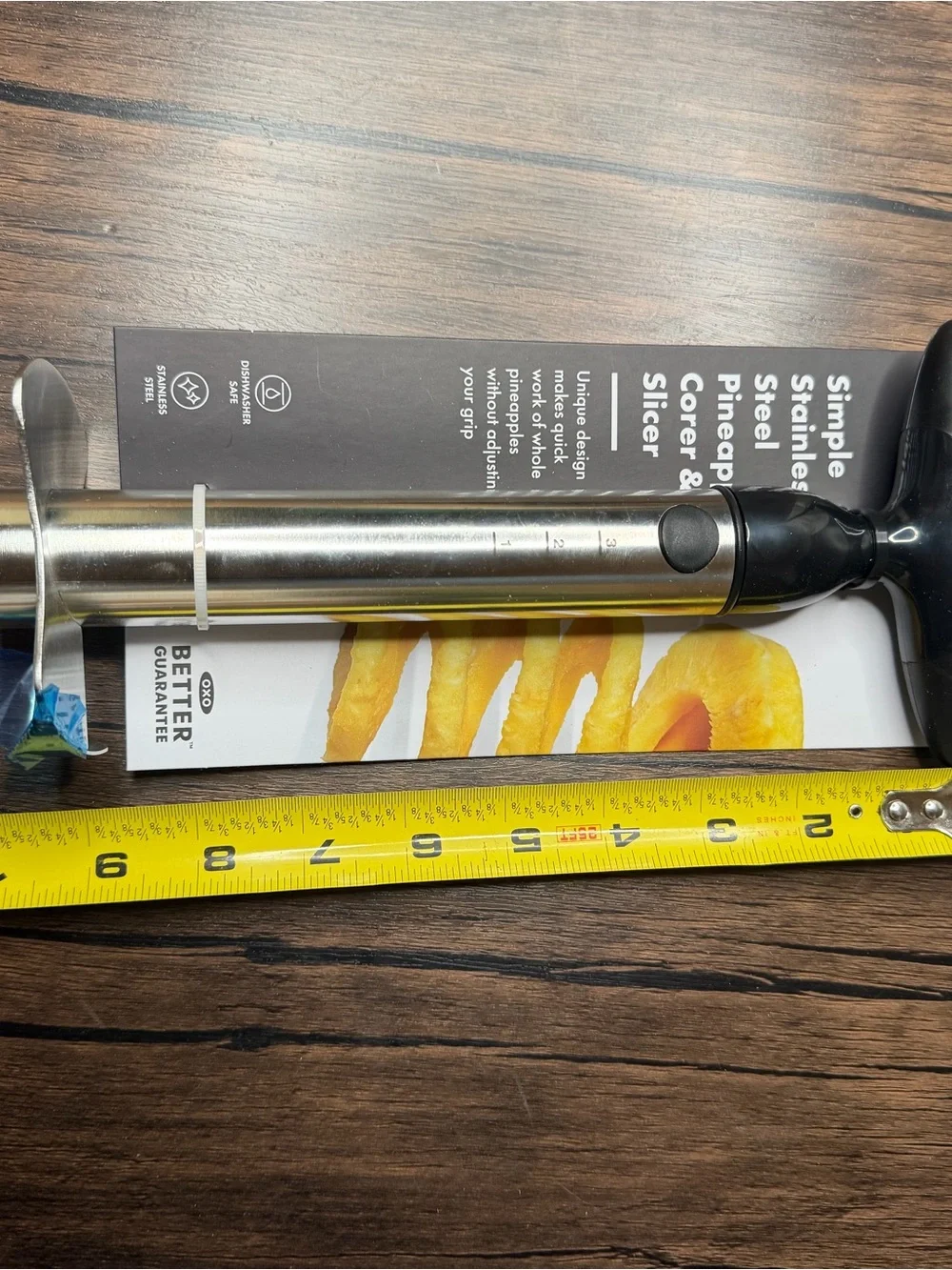 New Stainless Steel Pineapple Corer with Black Handle - oxo